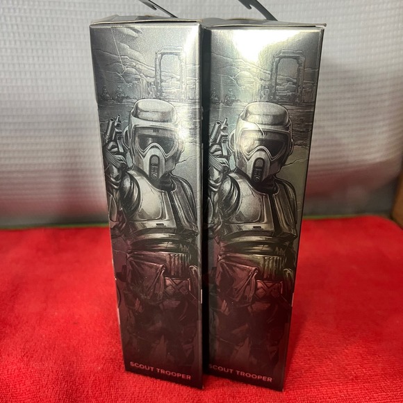 🔥 2x’s Star Wars Black Series Carbonized Scout Trooper Figure Mandalorian - Picture 4 of 5